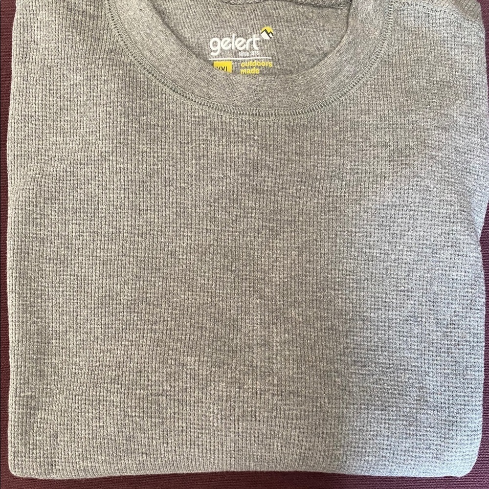 thermal long sleeve Men's shirt gray big man by Gelert XXL NEW